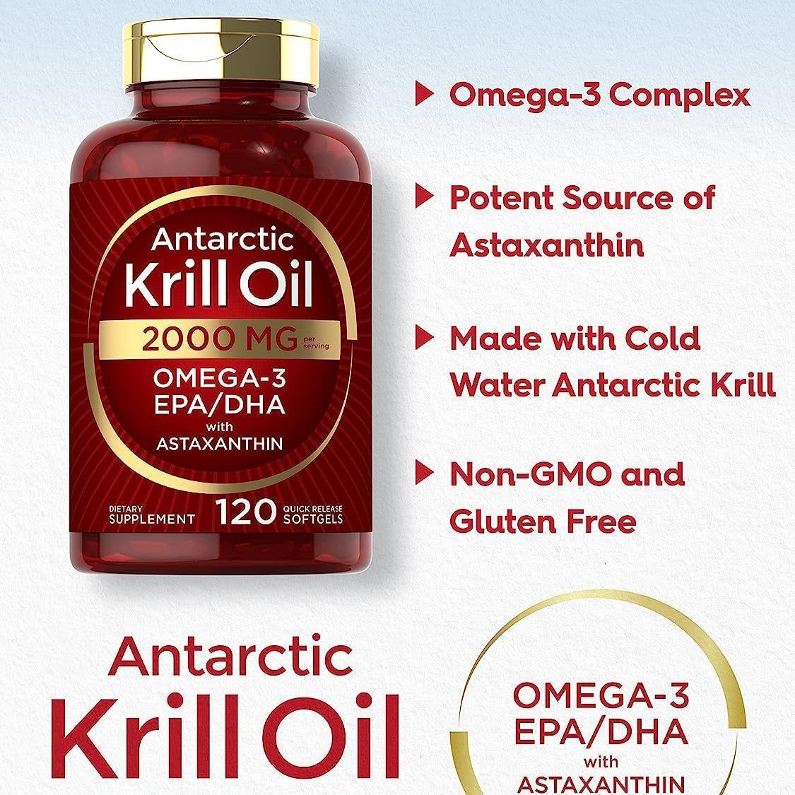 Nutrition Fitness Supplements - Krill oil soft capsules supplement nutrition,
