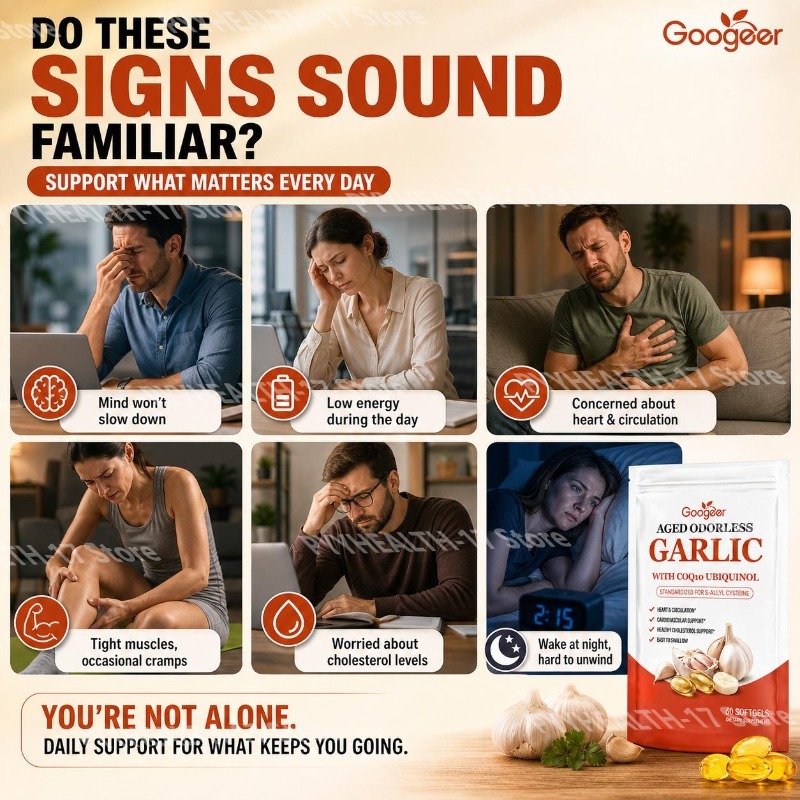 Googeer Aged Odorless Garlic S - огляд і ціна Coq10 Ubiquinol Softgel