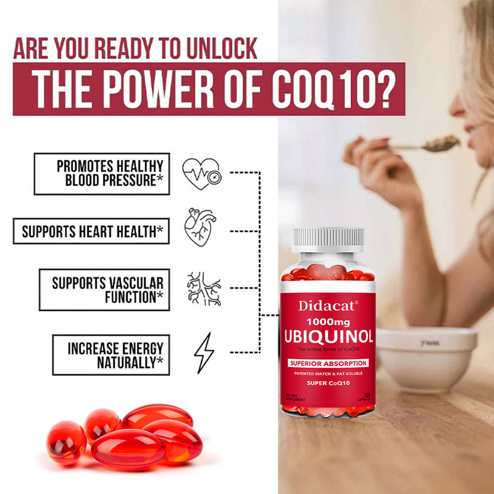 Ubiquinol CoQ10 1000mg Softgel - огляд і ціна Coq10 Ubiquinol Softgel