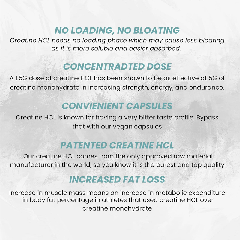 Creatine HCL Capsules 50 Serv/ - огляд і ціна Creatine Hcl Capsule